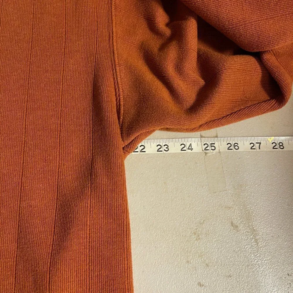 Columbia Men's Half Zip Long Sleeve Pullover Burnt Orange Large - Picture 8 of 9